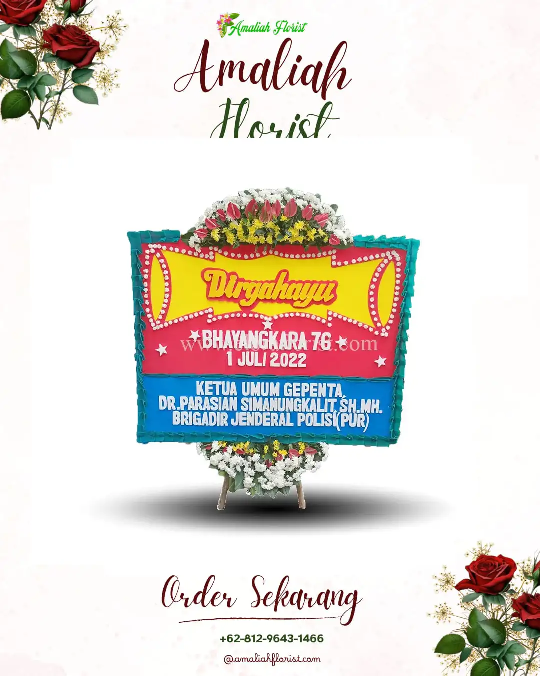 Papan Bunga HUT Ulang Tahun Ngembal